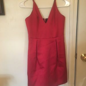 Satin vintage little red dress from Paris!